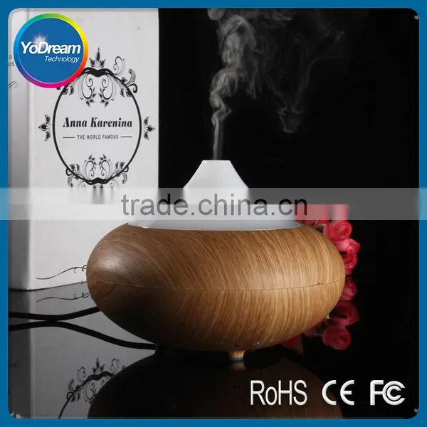 Wood Grain Aromatherapy Essential Oil Diffuser LED Lights Ultrasonic Cool Mist Aroma Air Humidifier for Office Baby Bedroom photo-3