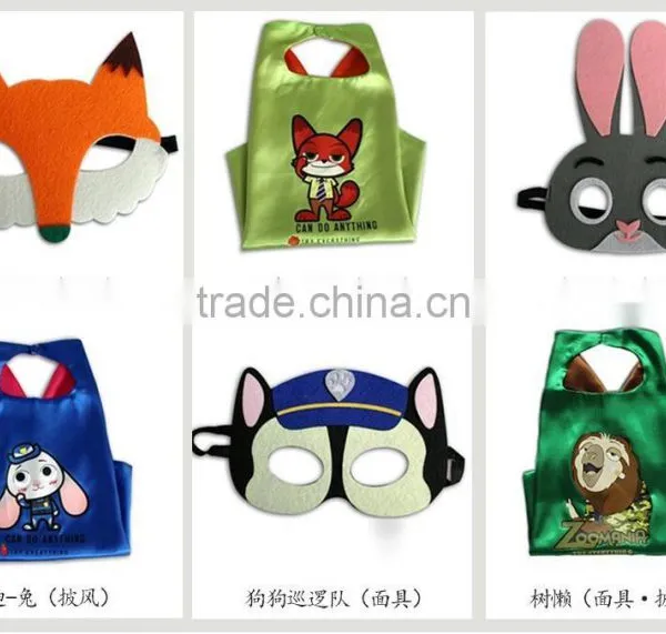 Cheap Dress up Promotional Felt Animal Mask Kids Birthday Party Favor photo-4