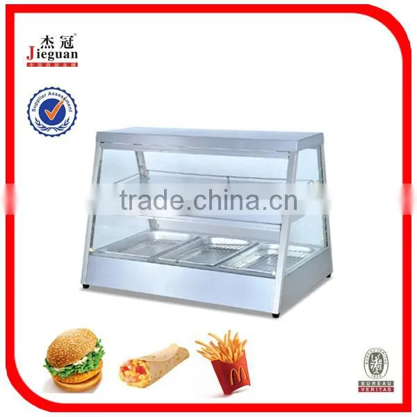 Curved Glass Warming Display Showcase Hot Food Warmer Display (R60-2)0086-13580546328 photo-5