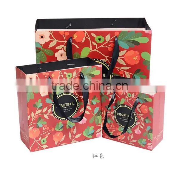 Gift Promotional Packaging Paper Bags With Cotton Handle photo-5