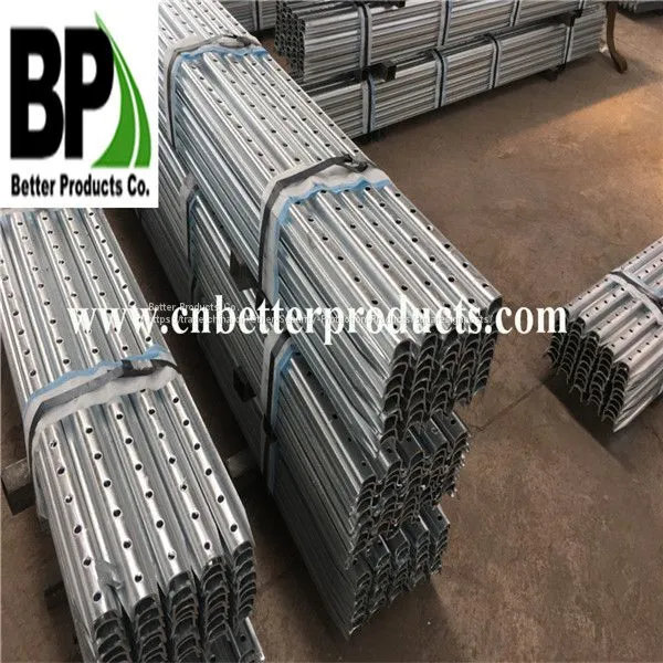 Outdoor Perforated Traffic Steel U Shaped Posts for Safety Control photo-2