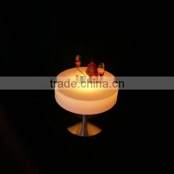 LED Remote Round Coffee Table/ Hot Sell LED Rechargeable Round Coffee Table/LED Outdoor Lawn Round Table photo-4