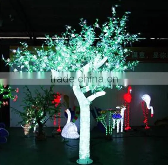 Home Garden Decorative 250cm Height Outdoor Artificial White Flashing LED Solar Lighted up Trees EDS06 1424 photo-3