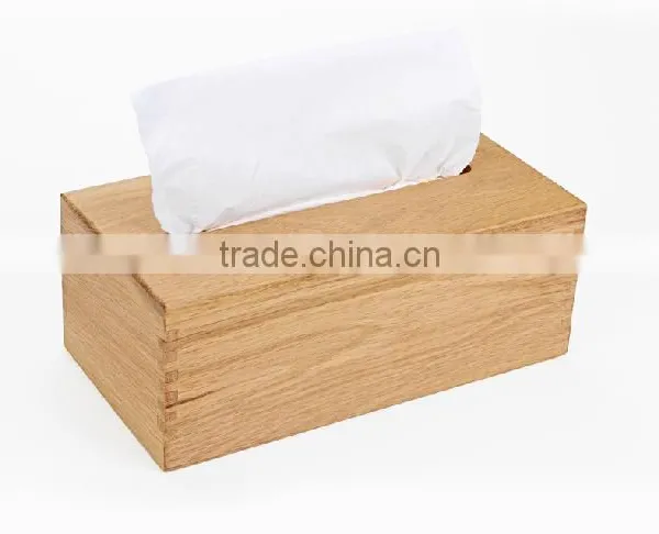 High Quality Plain Wood Car Tissue Box Cover photo-5
