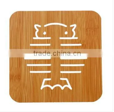 High Grade Cute Small Kichen Wood Tray for Cup photo-4