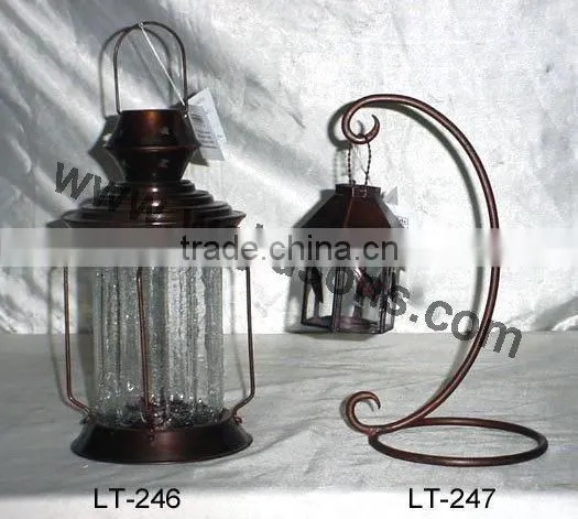 Geometric Pierced Design Decorative Led Metal Candle Lantern photo-3