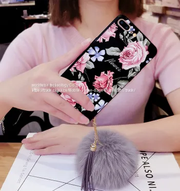 Soft Tpu Cell Phone Cover Case Silicone Mobile Phone Cases for IPhone7/7Plus/6/6s/6plus/6splus Fluffy Ball Housing Shell photo-2