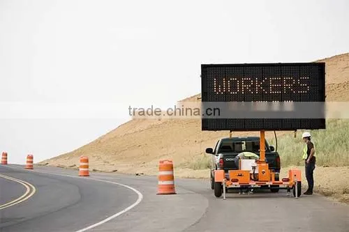 Mobile Variable Message Board Sign and Trailer Manufacturer , Graphic Display, Solar LED and Battery Powered WTMMB photo-3