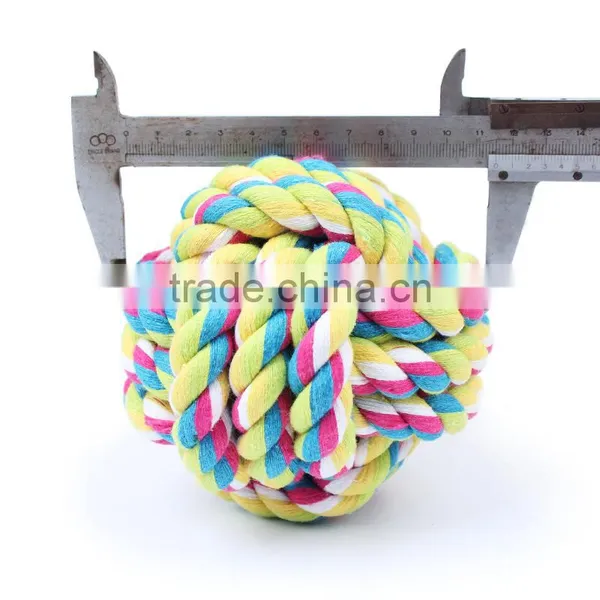 Ball Dog Rope Toys 11cm XL Manufacturers Selling Pet Cotton Woven Cotton Rope photo-3