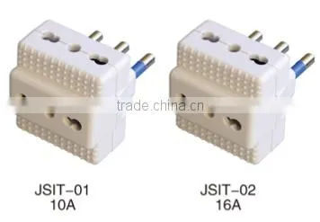 Italian ac dc Electrical Multi 3 Round Pin 16a Industrial Male and Female Plug Socket Adaptor Socket photo-2