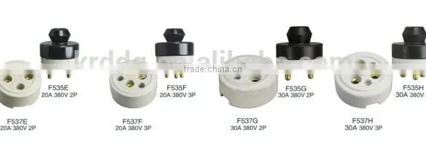 Wall Receptacle Outlet, 3 Phase Plugs and Sockets,ceramic Socket photo-4