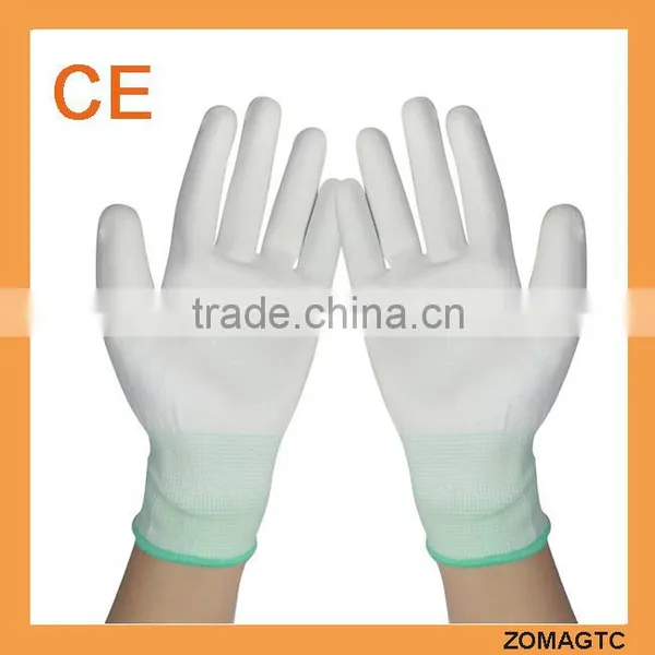 PU Palm Coated Work Gloves/ Safety Hand Gloves / pu Safety Gloves photo-3