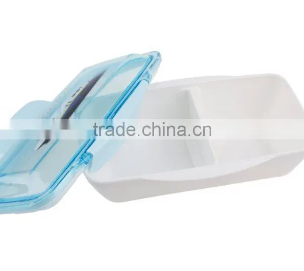 Clear Plastic Bento Lunch Box With Lock photo-2