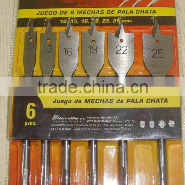 Size 10mm-25mm Wood Flat Drill Bit Carving Chisel Set on Sale photo-2