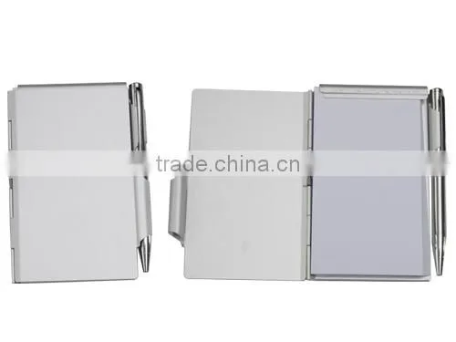 2017 New Aluminum Metal Mini Notepad With Pen photo-6
