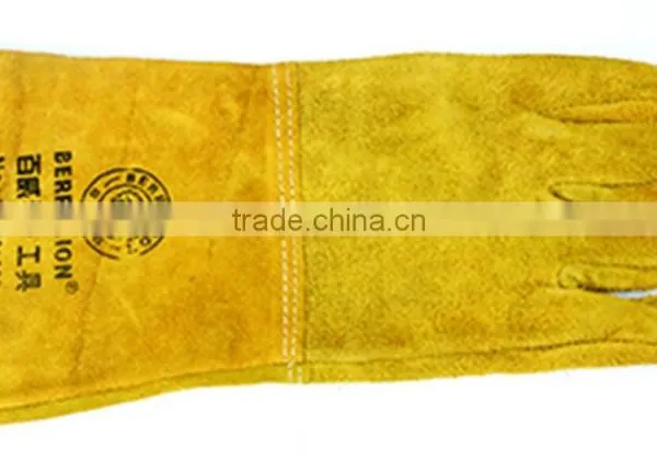 Berrylion Tools Gold Colors Protective Long Working Safety Gloves photo-2