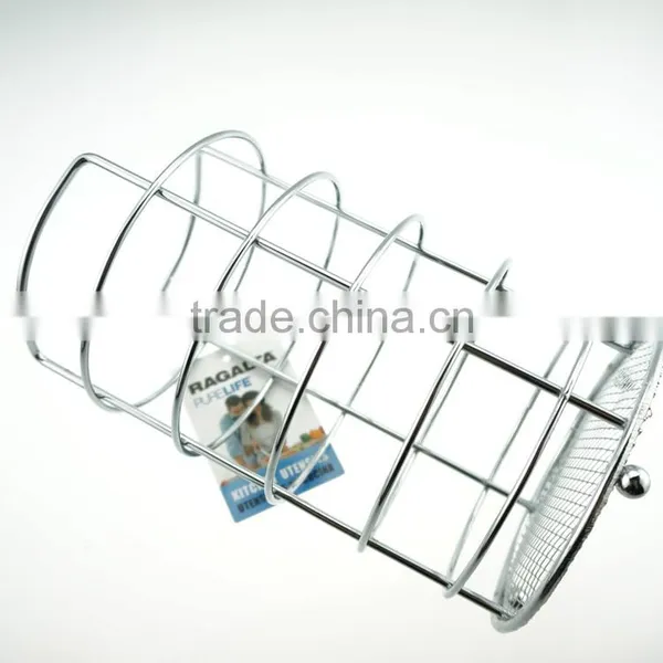 43004 Steel Wire Sink Basket Cutlery Holder Cooking Utensils Storage Kitchen Rack photo-2