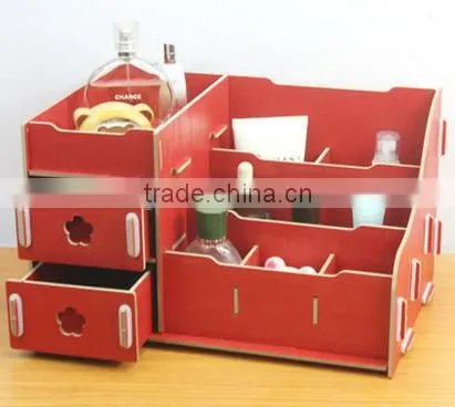 Wooden Pen Holder Cosmetic Craft Box photo-2