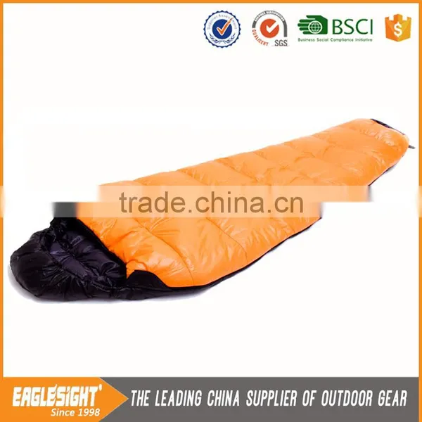 2017 Yellow Premium Quality Duck Down Sleeping Bag For Adult photo-2