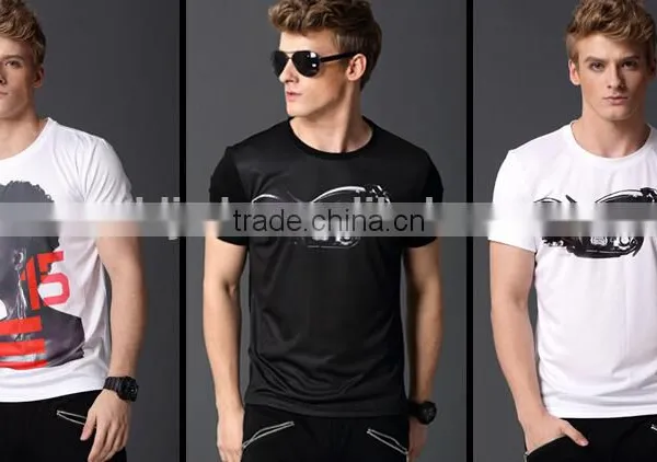 Factory OEM Fashion Style Tee O Neck Printing Men T-shirt photo-2