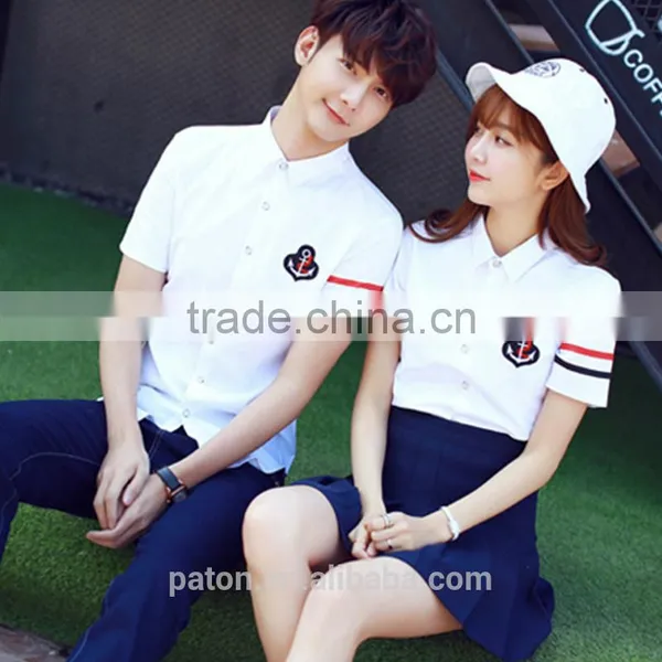 Fantasy Girls And Boys Summer High School Uniform Costume photo-2