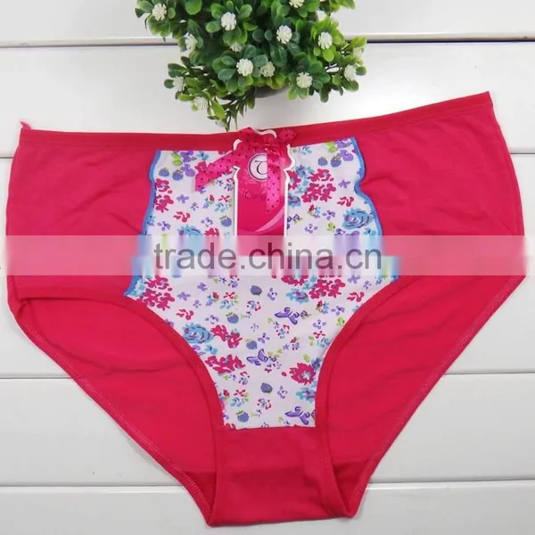2015 New Design Hot Sale Sexy Lady Big Size Panty 100% Polyester Panties photo-2