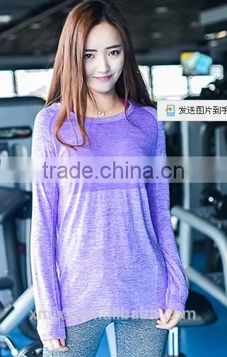 Cheap Long Sleeve Sport Gym t Shirt Women photo-5