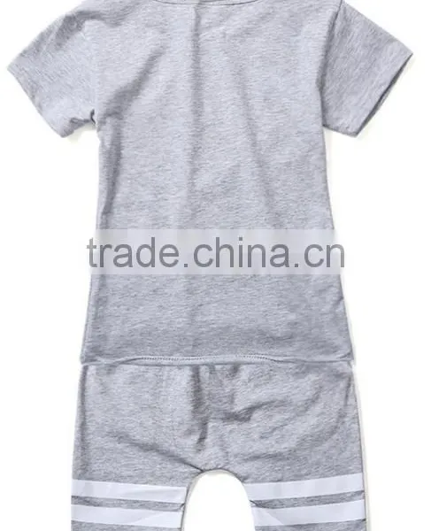 Wholesale Fashion High Quality Cute Print Girls' Clothing Set Children Summer Clothes Set photo-5