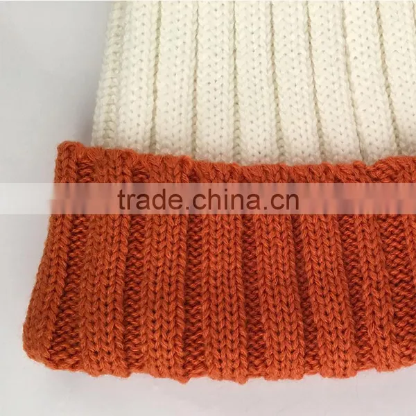 Myfur Wholesale Real Soft Fox Fur Pom Pom Knitting Wool Beanie photo-2