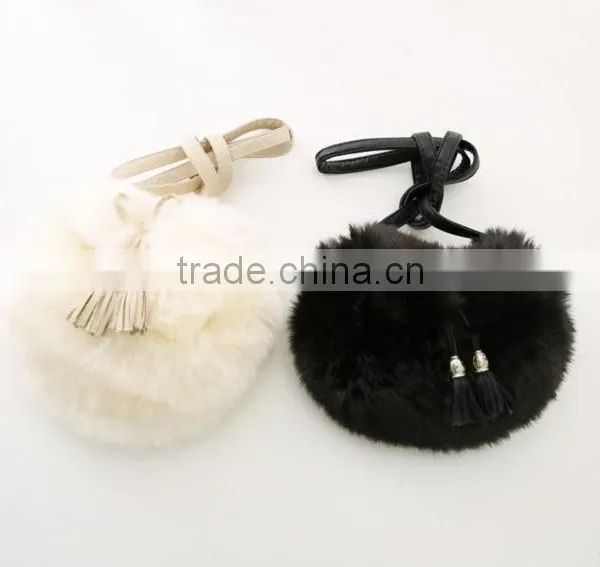 Fashionable Smily Face High Quality Green Faux Fur Leather Ladies Shoulder Bag photo-6