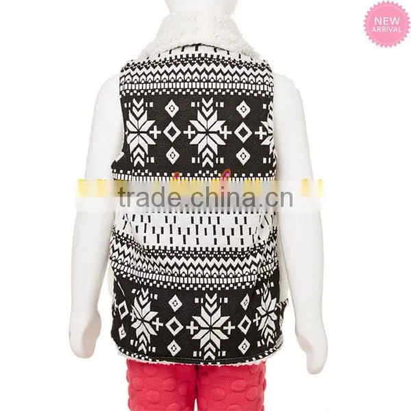 FACTORY Wholesale Jacquard Sherpa Fur Kid Vest photo-3