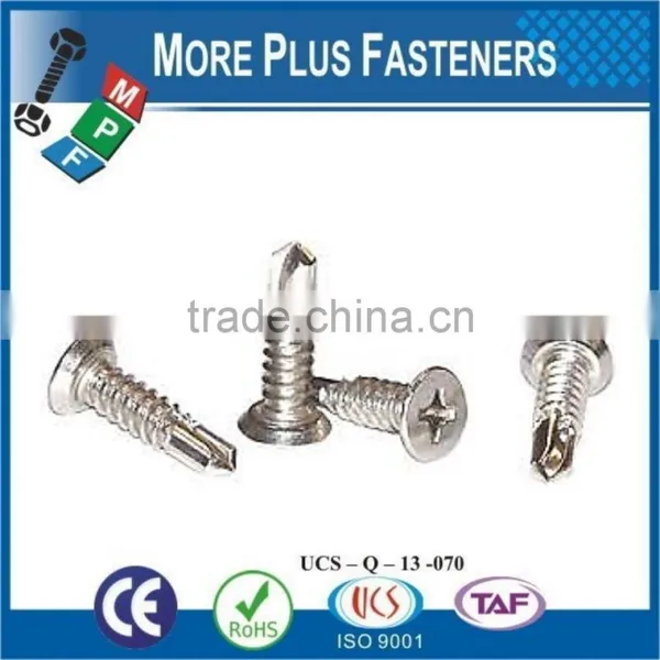 Made in Taiwan Phillips Cross Recess Countersunk Flat Head Self Drilling Screw photo-6