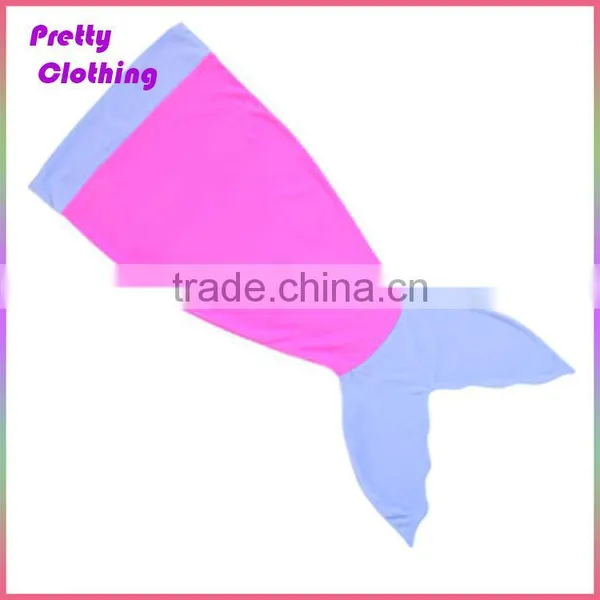 Fashion Contrast Colors Fleece Shark Tail Sleeping Bags for Toddlers photo-6
