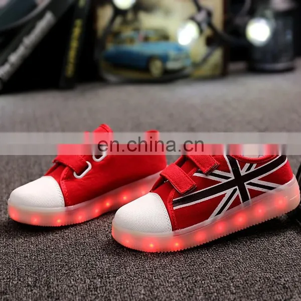 Latest Design USB Charge Children Kids Boys and Girls Light up Canvas Shoes LED Shoes photo-6