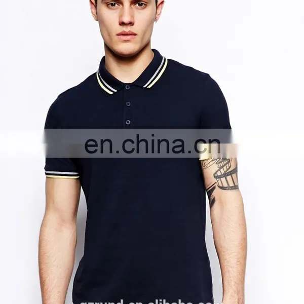 Polo With Two Colour Sleeve/High Quality Men Fashion Polo Tshirt/Custom Polo Clothing With Label&tag Model-sc408