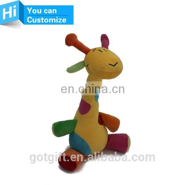 Professional Custom Soft Animal Giraffe Christmas Plush Toy photo-2