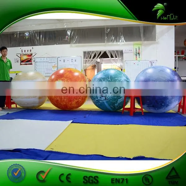 Attractive Lighting Inflatable Nine Planets / Inflatable LED Planet Balloons For Hanging photo-4