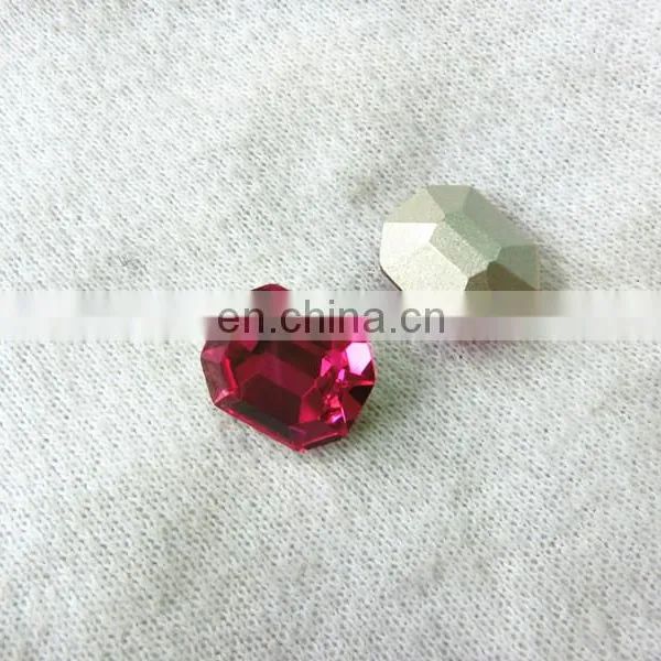 Nice Color Fuchsia Crystal Oval Fancy Loose Stone Beads photo-5