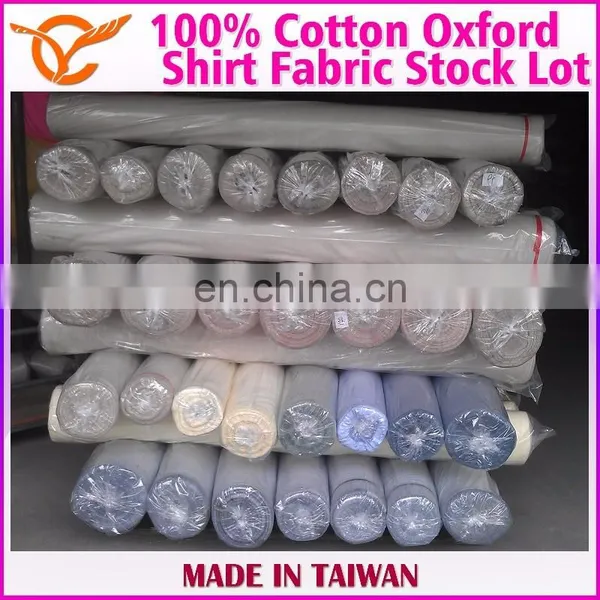 Taiwan Pure Cotton Plaid Oxford Fabric Stock Lot photo-6