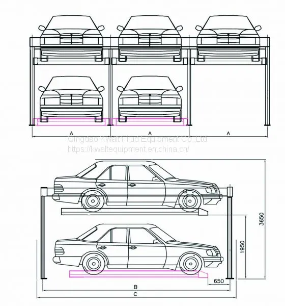 Psh Automatic 2 Floor Puzzle Car Parking System Parking Lift Ce photo-2