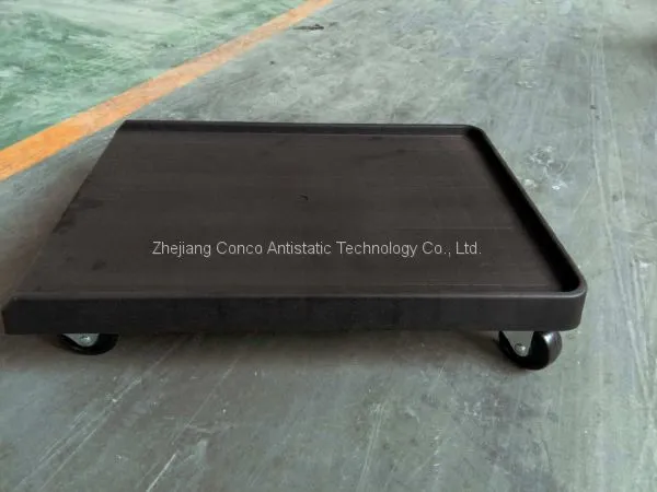 Esd Cart Antistatic Flat Trolley Plastic Dolly