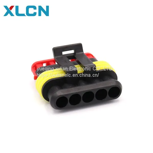 5 Pin Male Female Connector Tyco Amp Super Seal Waterproof Terminal Connector 282089-1 282107-1 photo-2