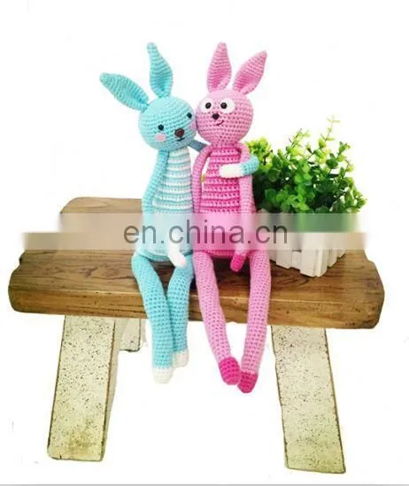 Набор для вязания вяжущим иголком из 100% хлопчатобумажного пряжи Happy Bunny для самодельных работ