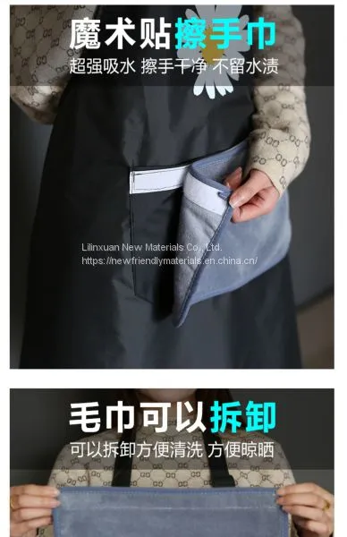 Back Cross Natural Linen Apron, Kitchen Apron photo-5