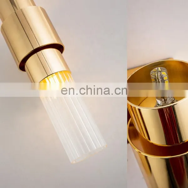 Современный внутренний настенный светильник с лампой LED E27. Роскошный золотой настенный светильник для дома photo-4
