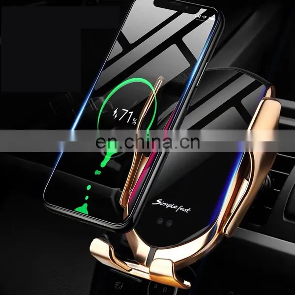 Shenzhen 2019 New Automatic Car Wireless Charger Pad Induction Fast Best Wholesale Magnetic Wireless Charger Car Mount photo-3