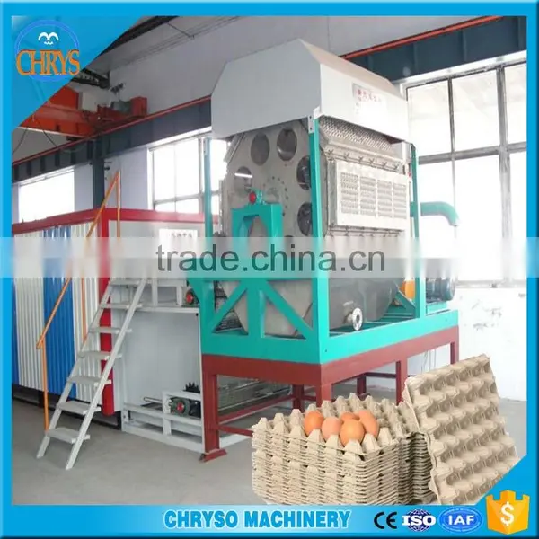 Chryso Double Rotary Molding Recycling Waste Paper Egg Tray Machine photo-3