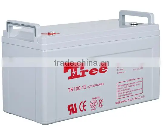 Factory Battery Price Deep Cycle Gel Battery 12v 100Ah for Solar Use photo-2