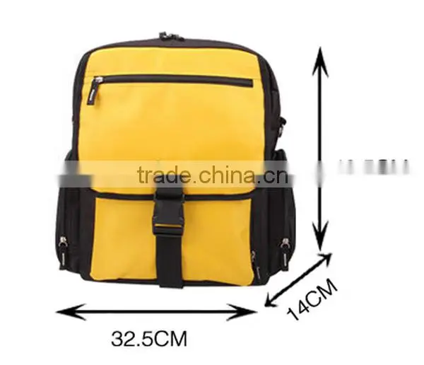 Yellow Microfiber New Design Baby Bags With Changing Mat photo-2