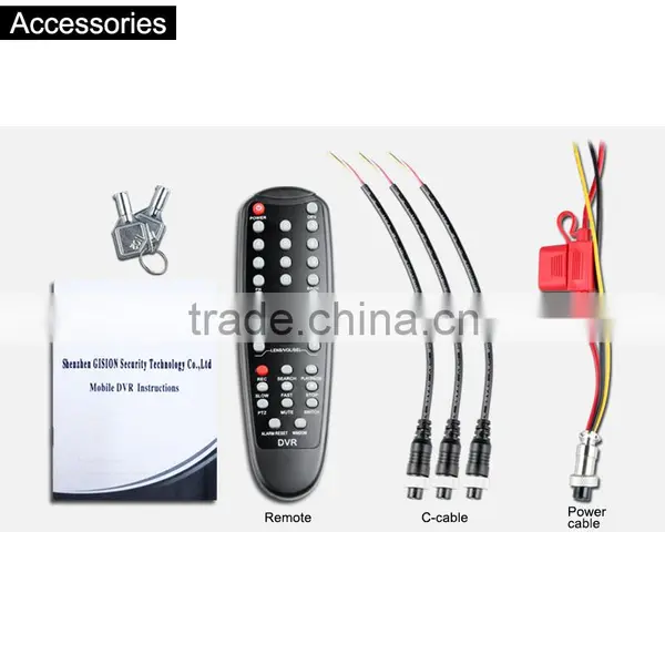 720p 4ch Vehicle Blackbox Dvr G-sensor I/o Cycle Recording Automotive Recorder Mobile Dvt h 264 photo-3